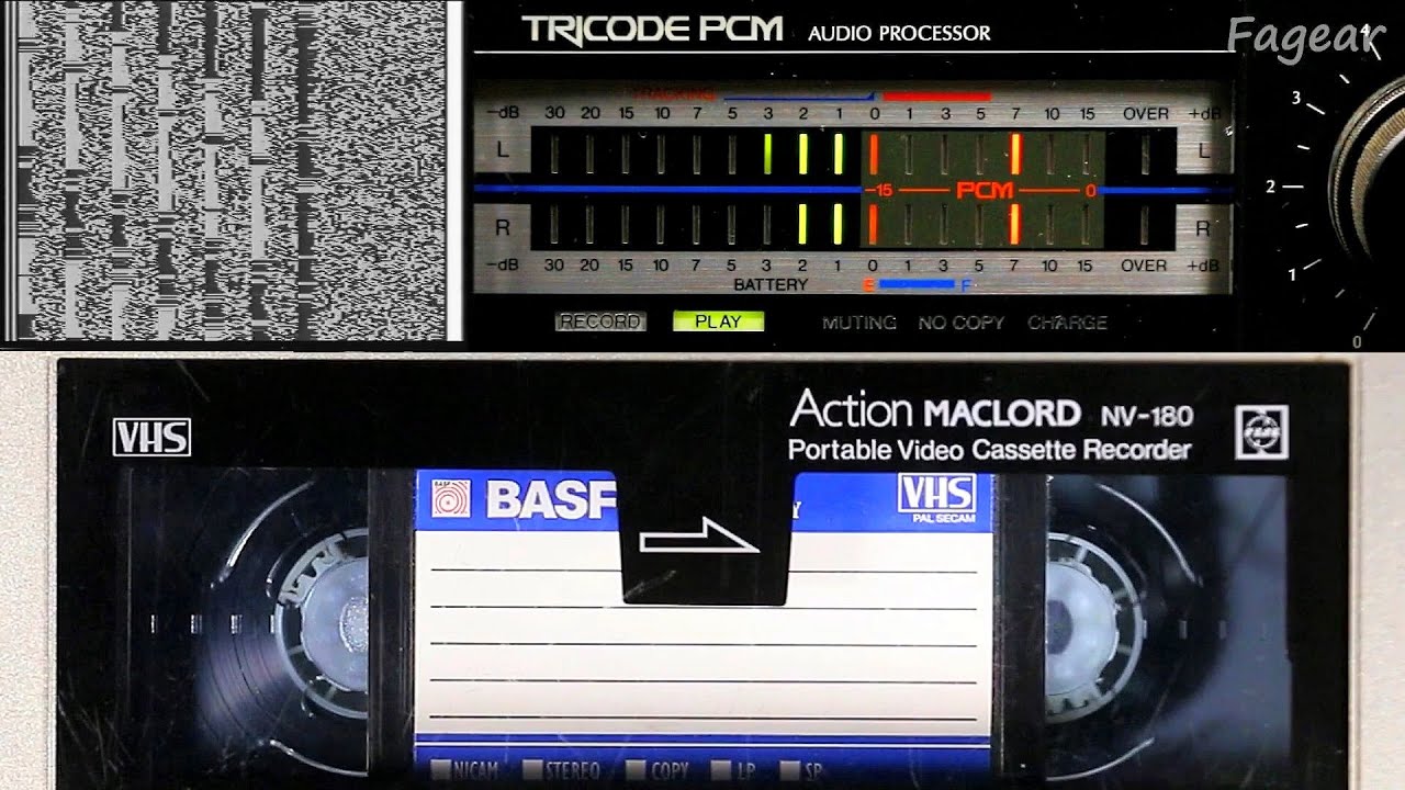 Цифровое аудио на VHS-магнитофоне с PCM-процессором