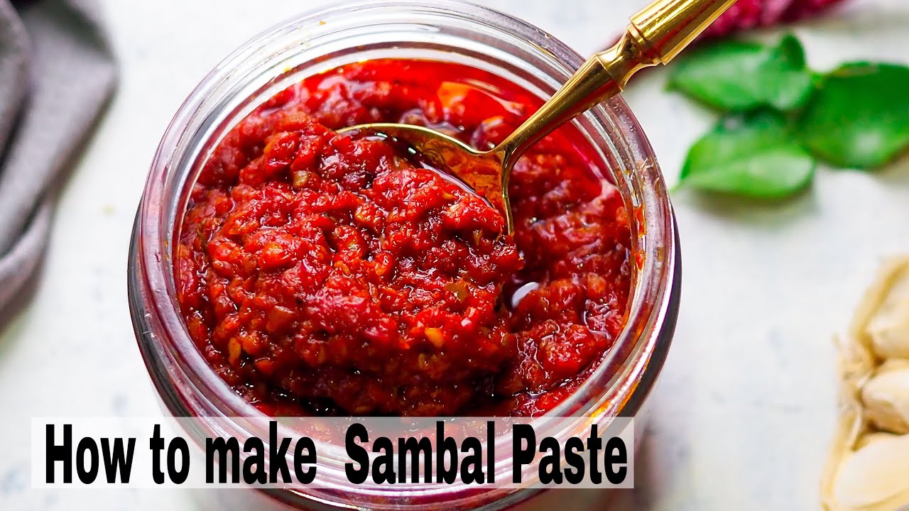 How to make Malaysian Sambal paste | Perfect for Nasi Lemak Sambal
