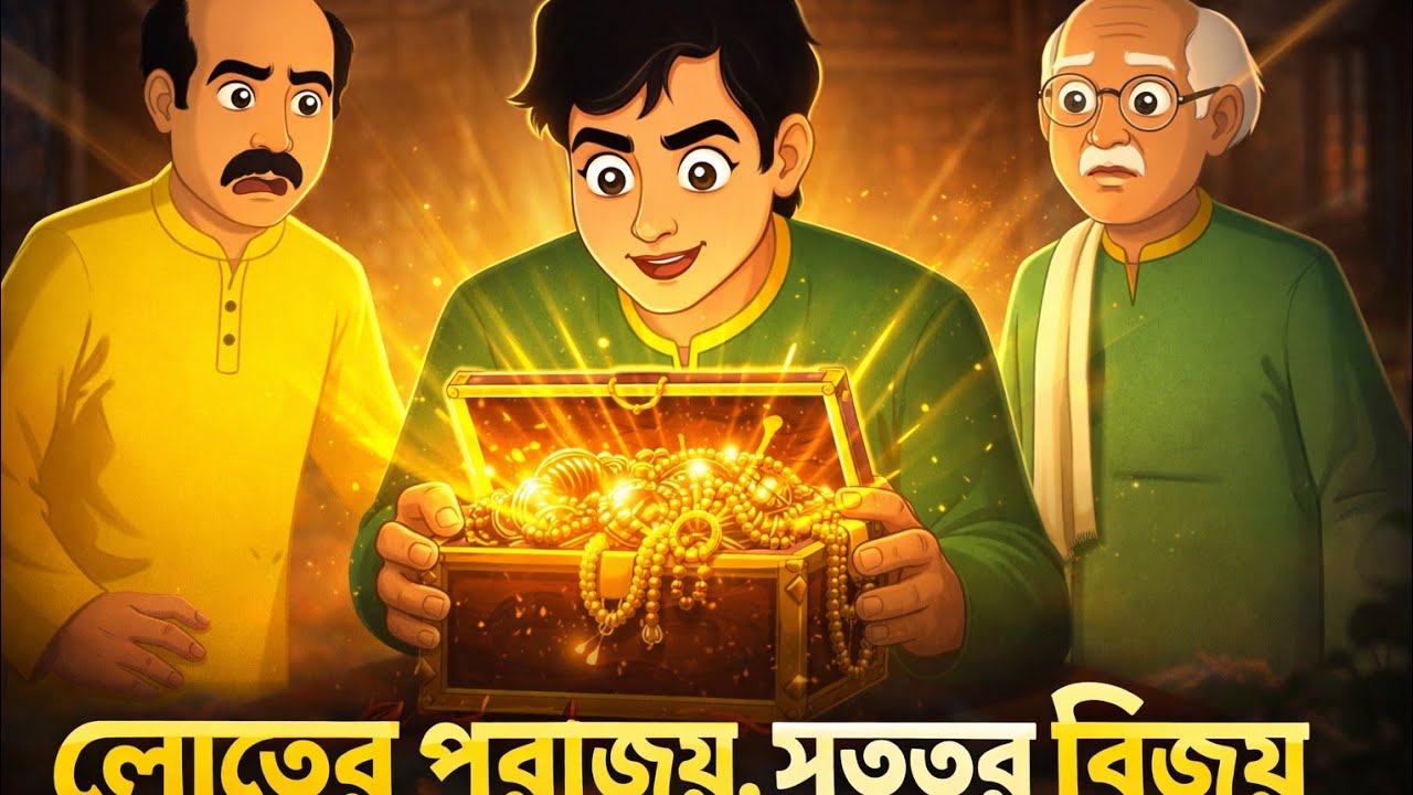 “লোভের পরাজয়, সততার বিজয়”।Bangla cartoon video ।।Cartoon story 