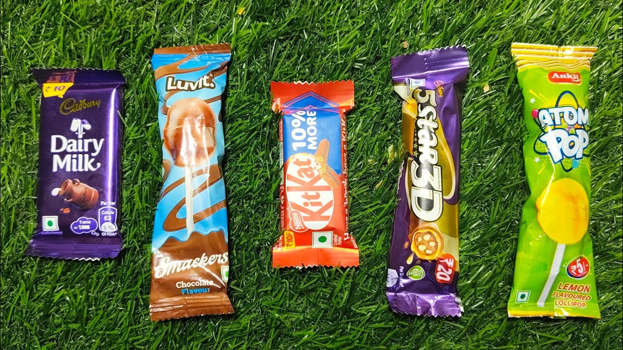 Satisfying Video Asmr Unboxing GIANT Sweets Chocolate and Rainbow Lollipops with Candy Cutting Asmr 