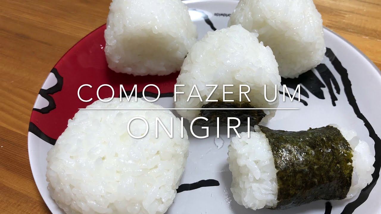 Como Fazer Um Onigiri- culinária japonesa