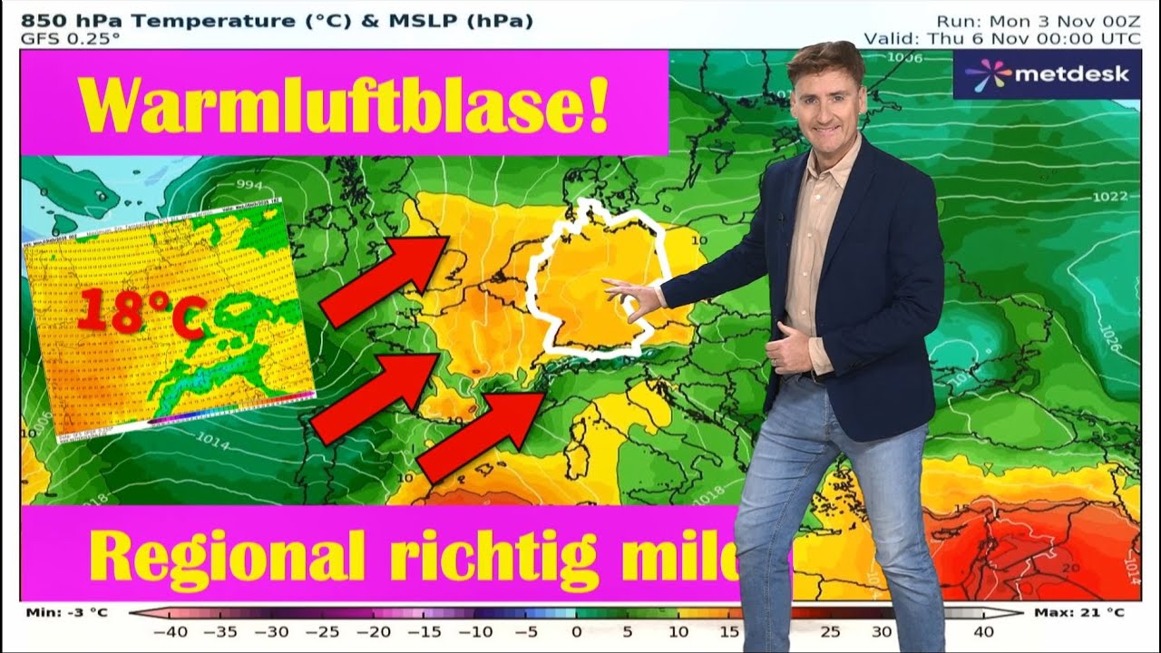 Fette Warmluftblase &uuml;ber Deutschland - bei Sonnenschein bis 18 oder 19&nbsp;&deg;C! Fr&uuml;hwinter? Unsicher!