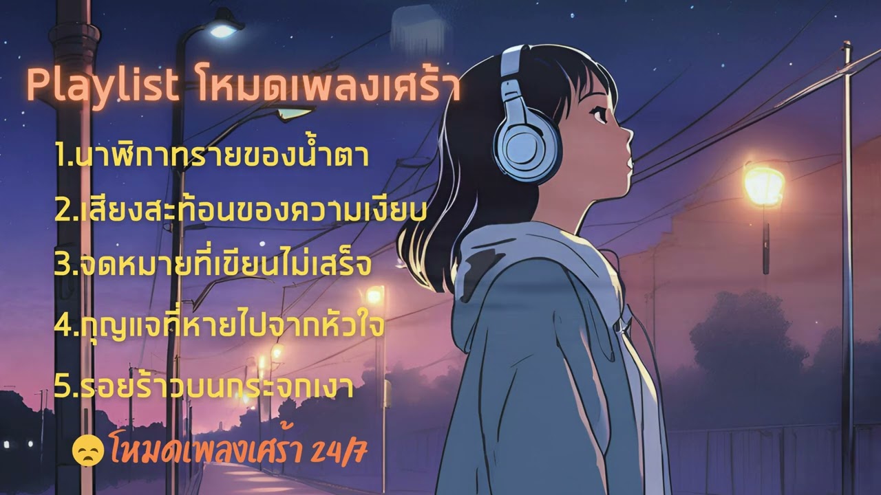 Playlist โหมดเพลงเศร้า - 😞 โหมดเพลงเศร้า 24/7