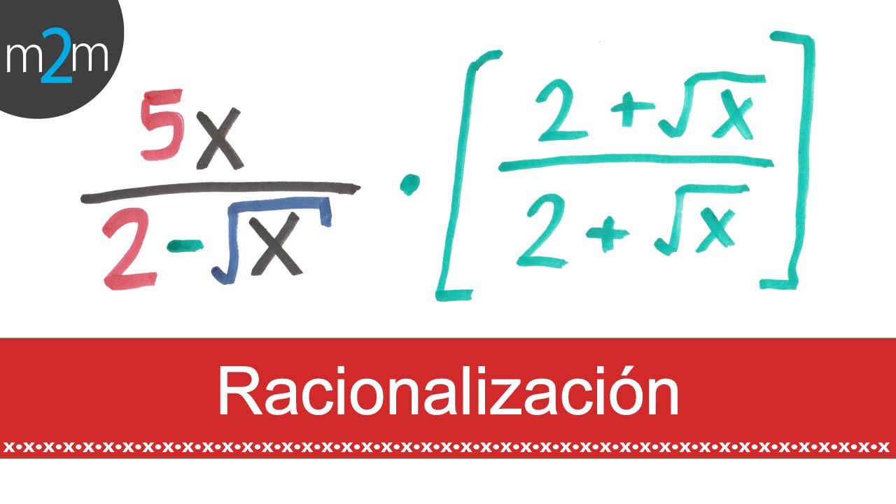 Racionalización del denominador │ binomio