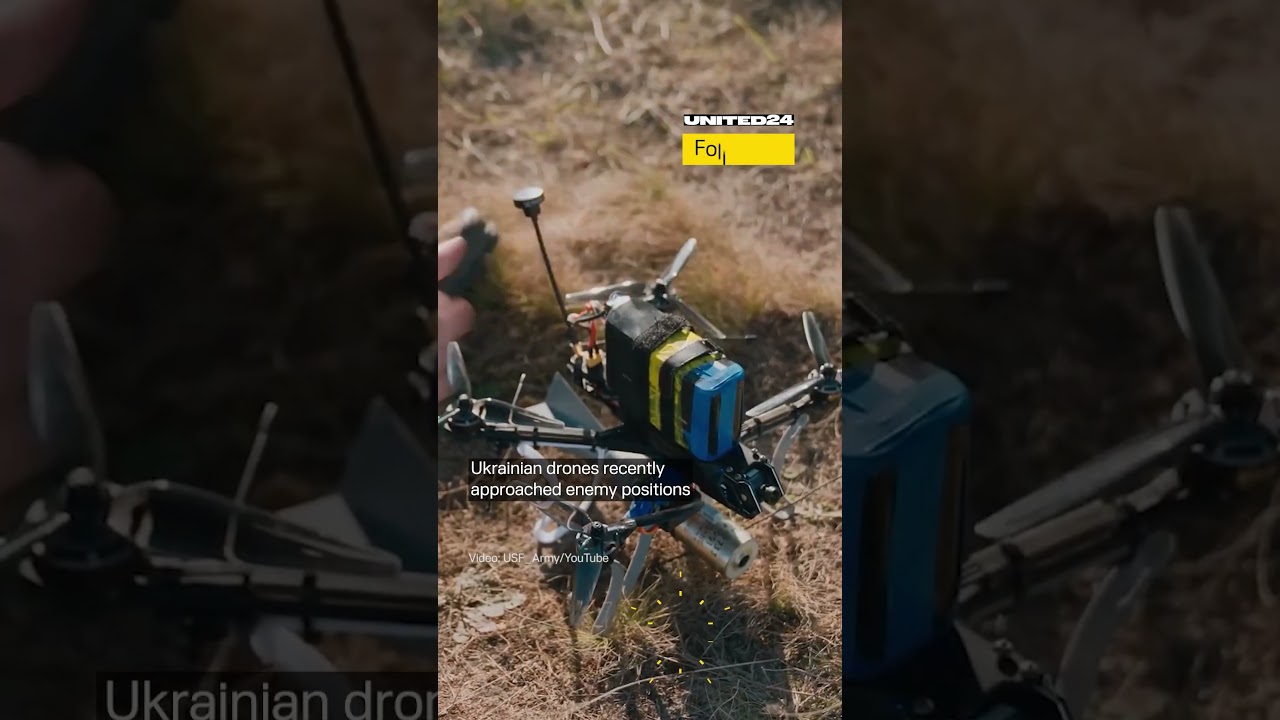 Ukrainian Forces Use Drone Swarm With AI for Targeted Strikes #warinukraine #drone