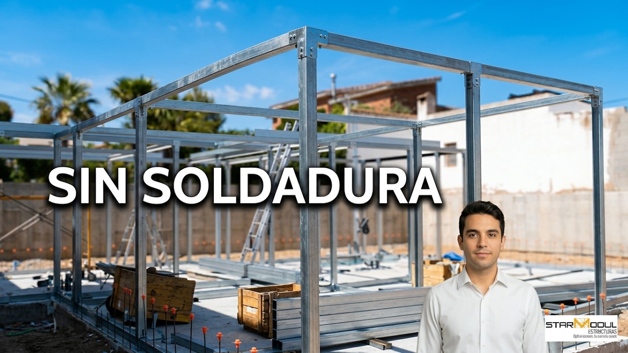 ✅ Construcción Casa Prefabricada - Estructura metálica atornillada / Sin soldadura (TIMELAPSE)