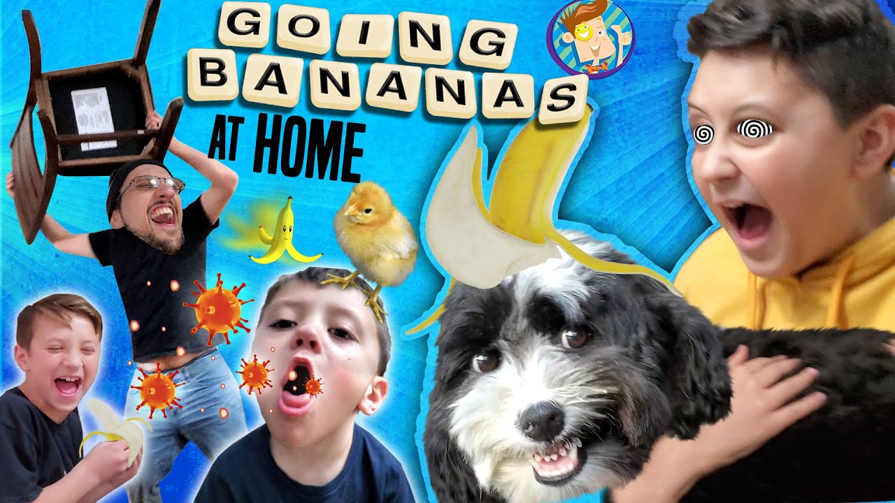 WE ARE GOING BANANAS STUCK AT HOME! (FV Family Bananagrams Game Night: Loud Edition)