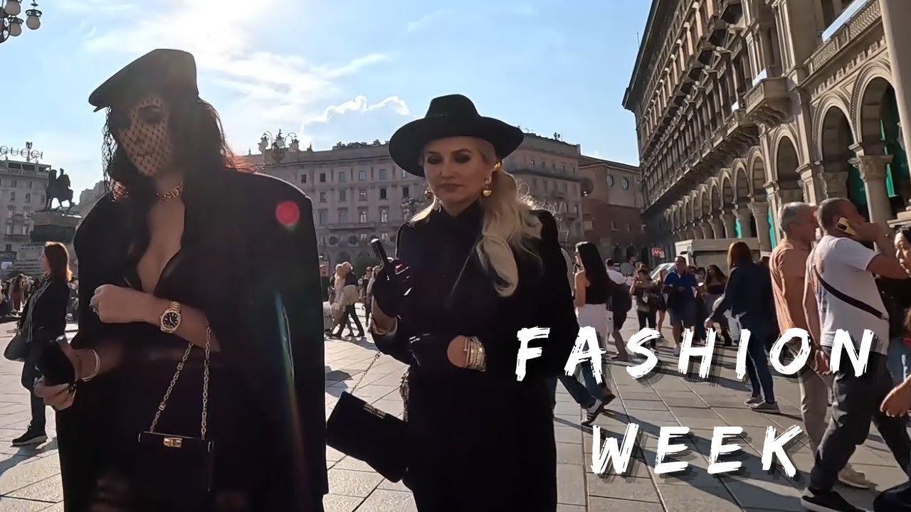 Luxury Shopping Street in Milan During Fashion Week! 💎🔥👗 #Milan #FashionWeek