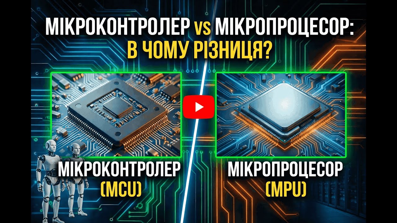 Мікроконтролери VS Мікропроцесори