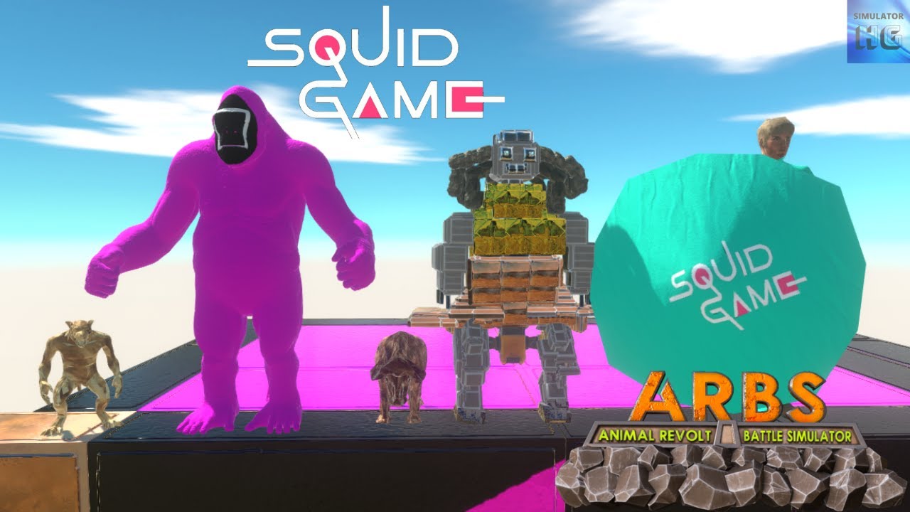 Squid Game Goro + Primates VS Doll VS Fantasy + Infernals - Cage Challange - ARBS
