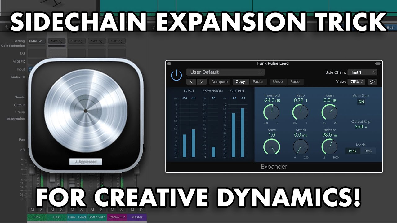 Logic Pro // Sidechain Expansion Trick!