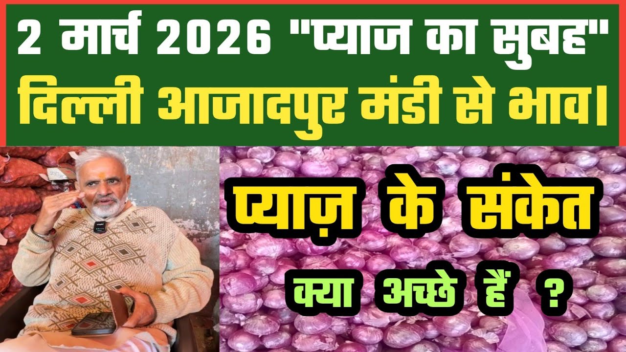 प्याज से उम्मीदें कैसे बनेगी? Azadpur Delhi Mandi Today में 02-03-2026 के Onion Price DMT TV