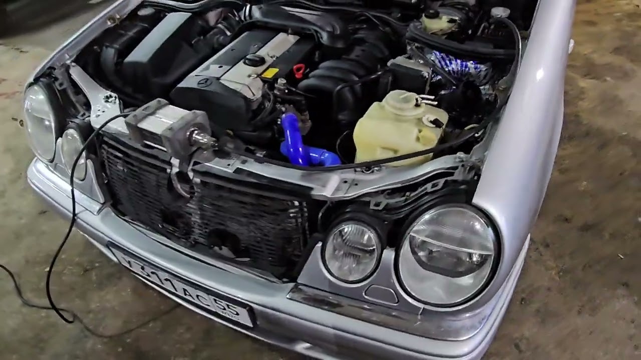 W210 M104 3.2 на Е55 обвес.