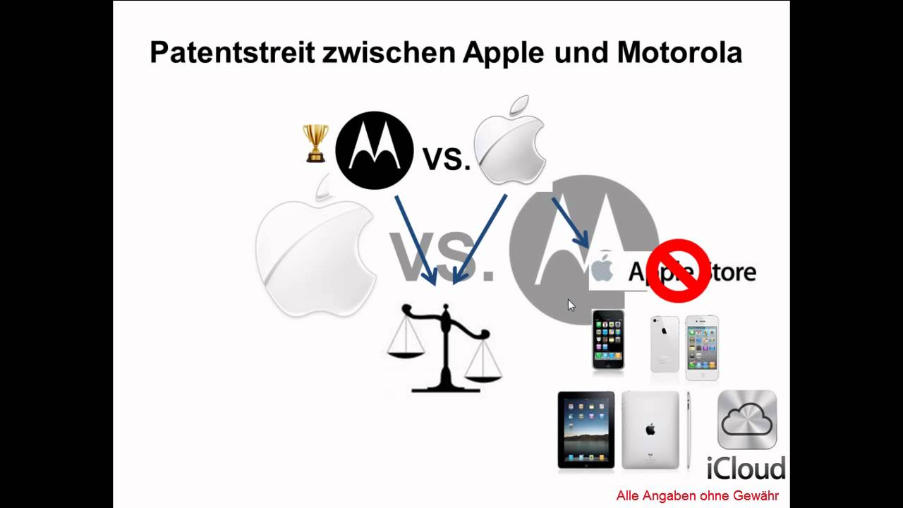 Patentstreit zwischen Apple und Motorola