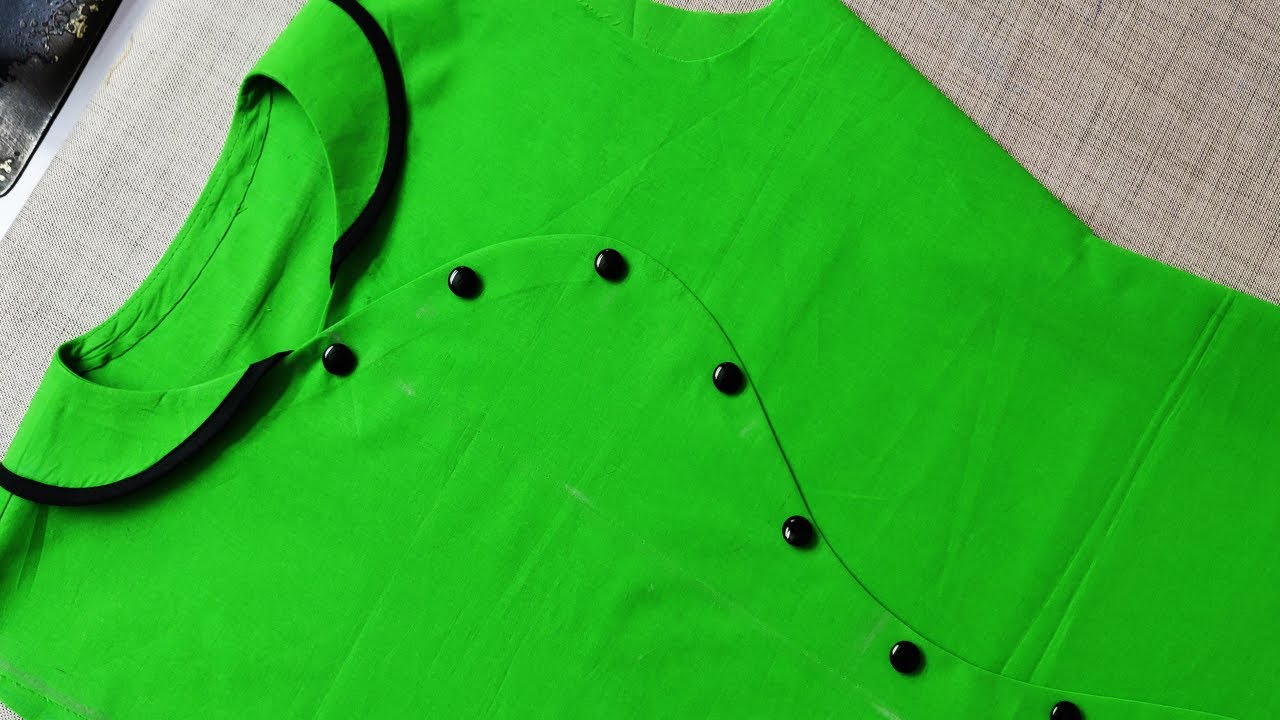 Trendy and Stylish Kurti Design with Beautiful Neck || Make Party Wear Kurti Cutting and Stitching