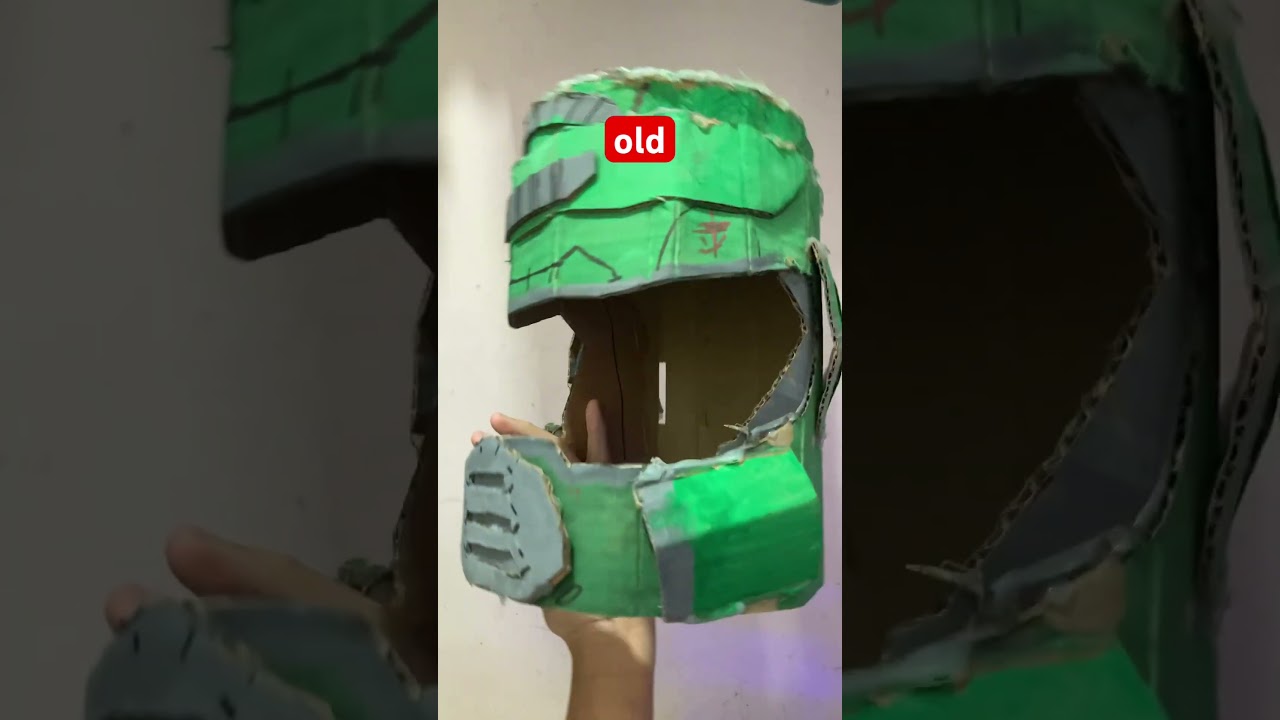 old doom helmet vs new doom helmet #cosplay #doomslayer
