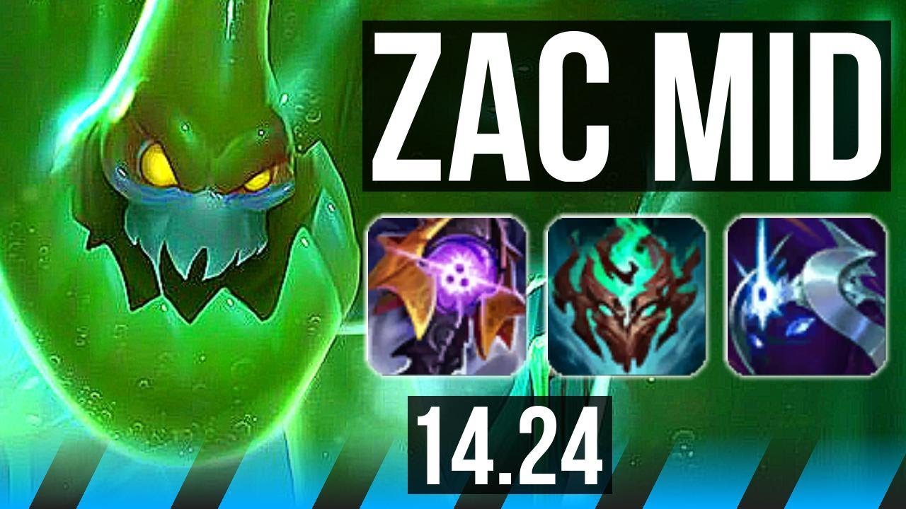 ZAC vs GALIO (MID) | 9/2/12, Dominating | NA Master | 14.24