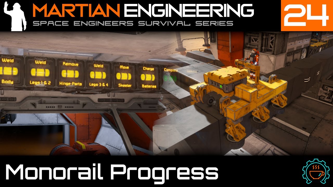 Trucking Along! Good Start on the Monorail Cars | Martian Engineering E24 | SE Survival