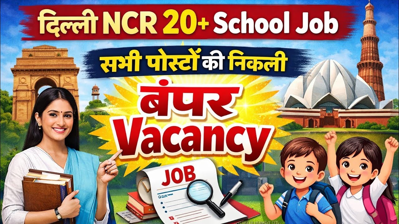 🙋&zwj;♀️Sunday School Job Vacancy | Delhi NCR Latest Teaching Jobs📚 Delhi All Area School Job 🙋
