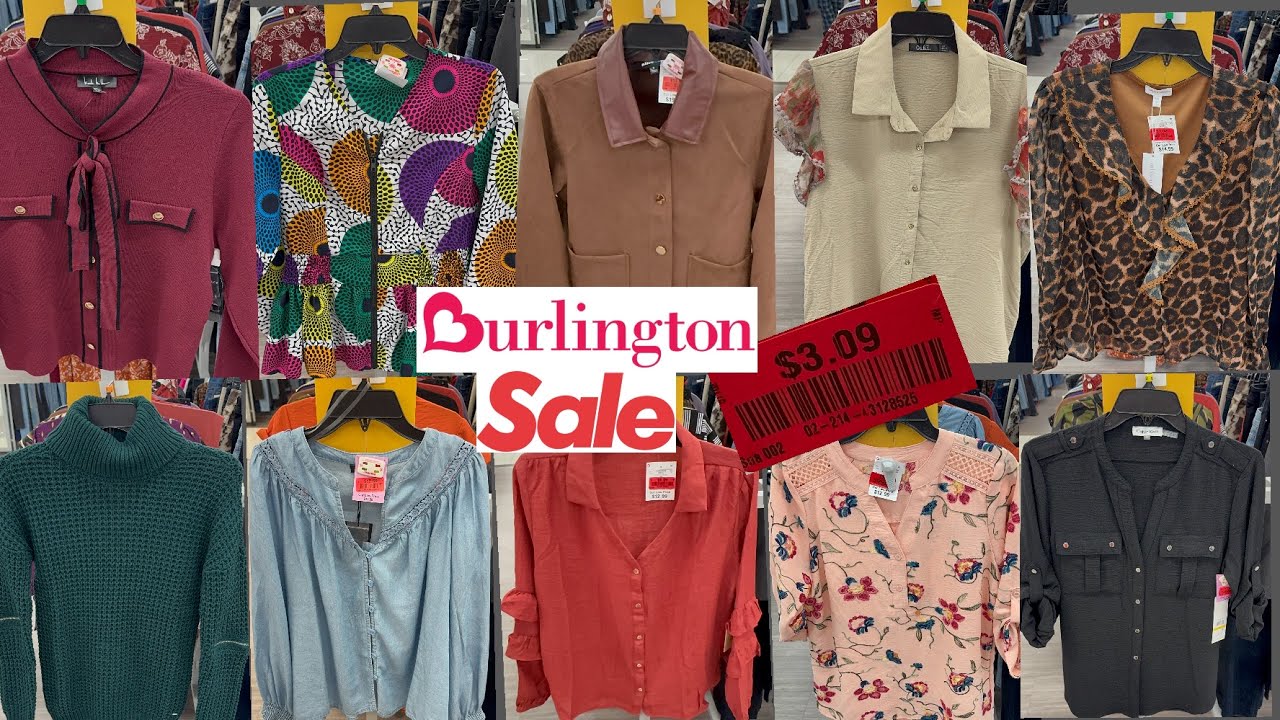 🤩BURLINGTON BIG SALE‼️BLOUSES/TOPS FALL CLOTHING AS LOW AS $3.09😳BURLINGTON SHOPPING 🛍️ 