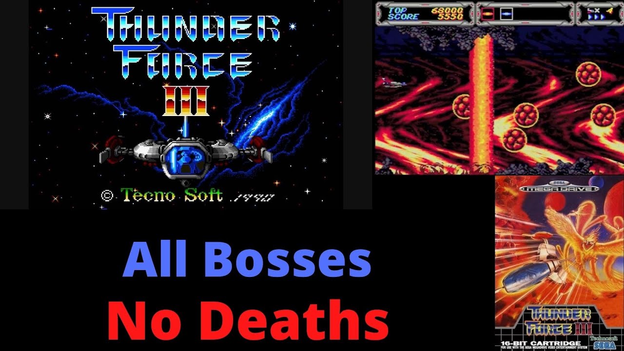 Thunder Force 3 Mega Drive All Bosses