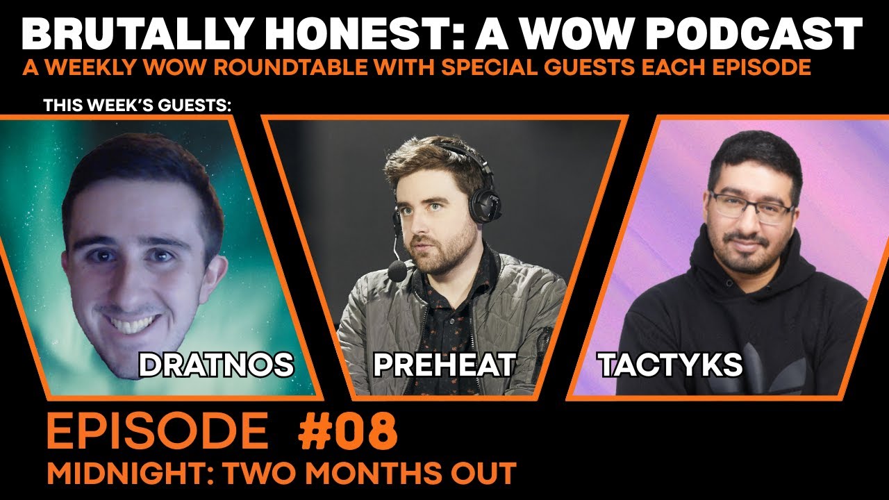 Brutally Honest: A WoW Podcast | Ep 8 - Midnight: Two Months Out (Dratnos, Preheat, Tactyks)