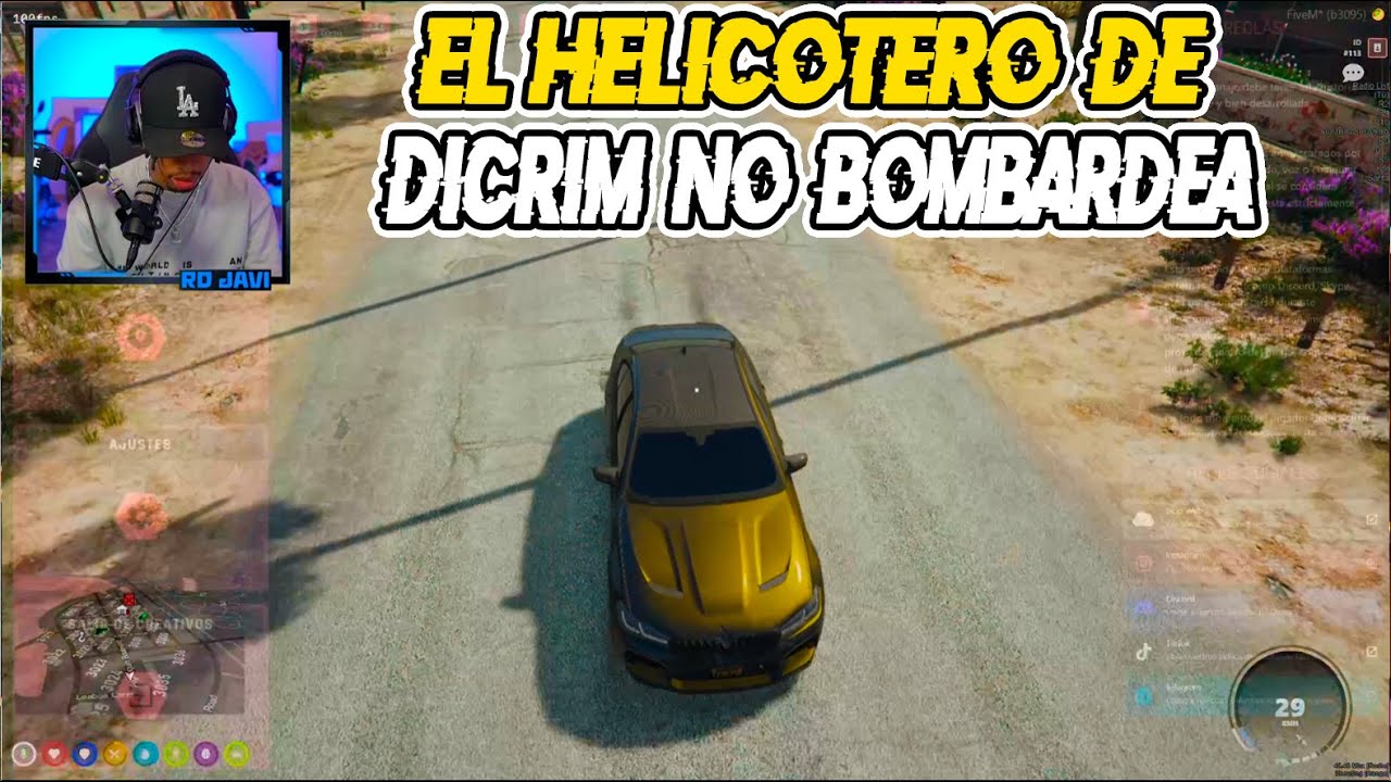 RDJavi: el Helicotero de DICRIM no Bombardea
