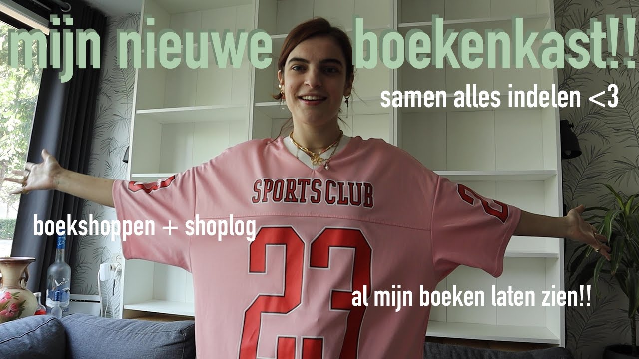 Samen mijn nieuwe boekenkast bouwen & indelen + bookshoppen!! 🧹📚