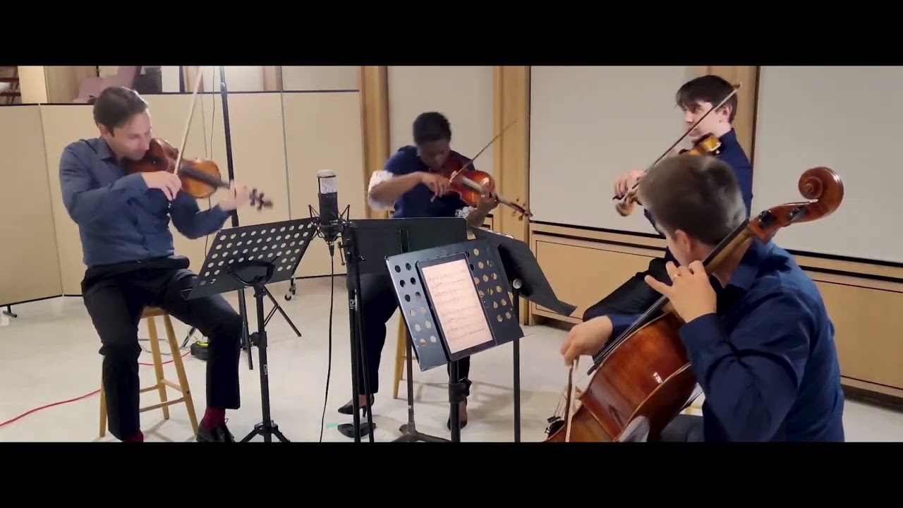 Jordan A Key - String Quartet 2, Nuo 'To Drive Out the Devil' (Odin Quartet recording session, 2022)