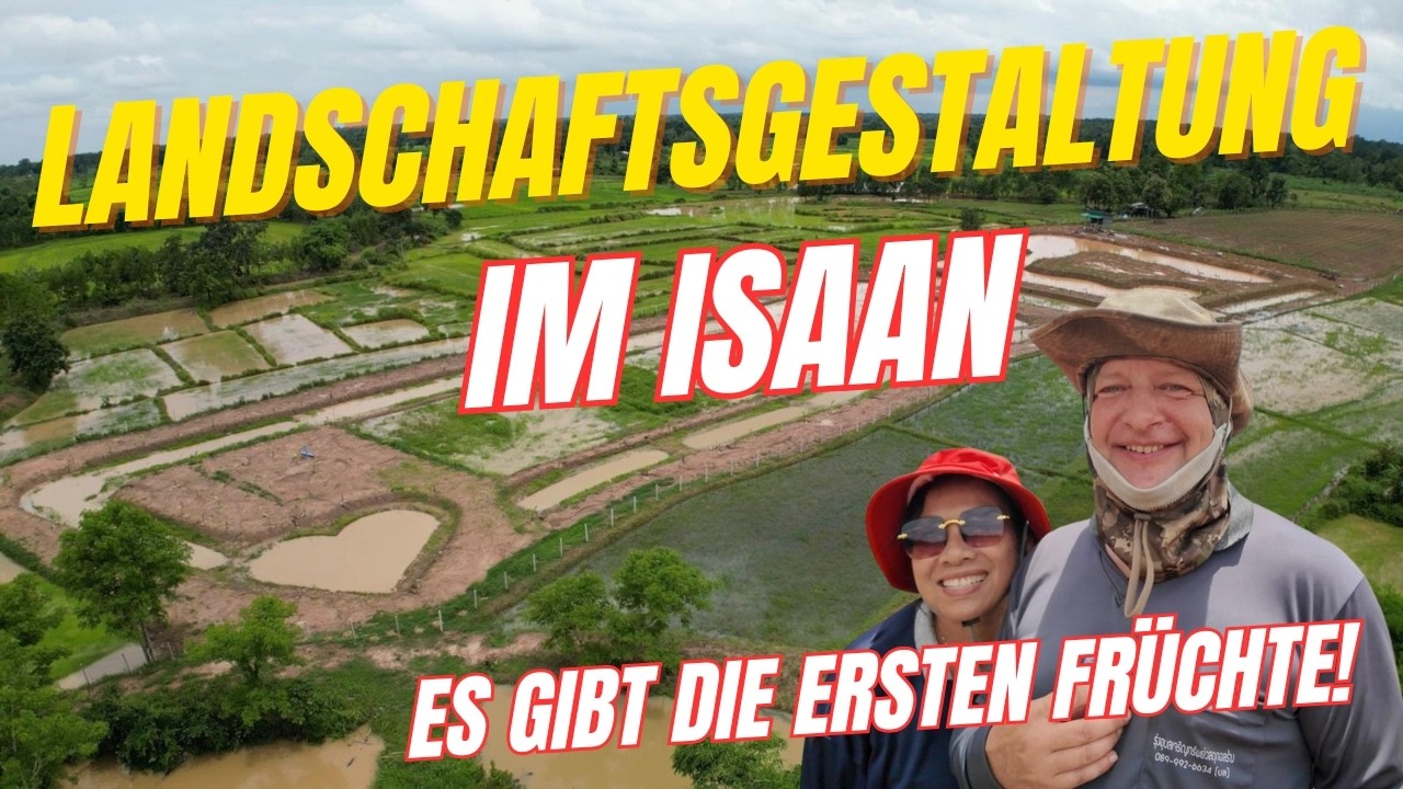 Landschaftsgestaltung in Thailand im Isaan - Die ersten Früchte sind da! - Folge 76
