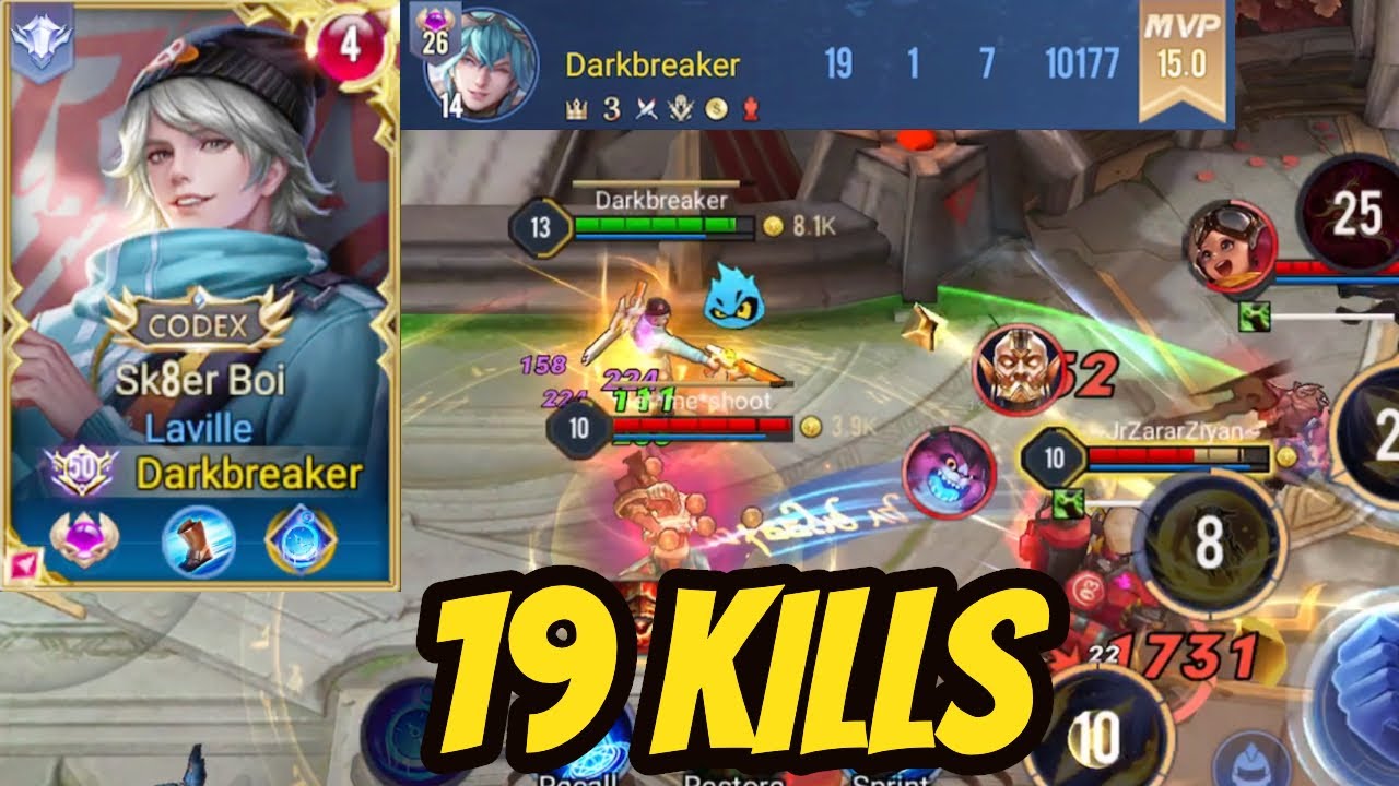 LAVILLE 19 KILLS PRO GAMEPLAY - THIS HERO IS TOO OP  | AoV | 傳說對決 | RoV | Li&ecirc;n Qu&acirc;n Mobile