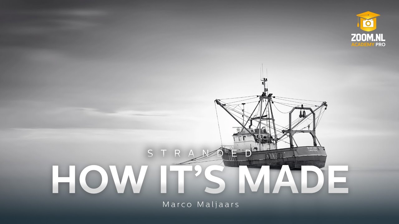 Minimalistisch zwart-wit foto 'Stranded' met Marco Maljaars | How It's Made | Zoom.nl