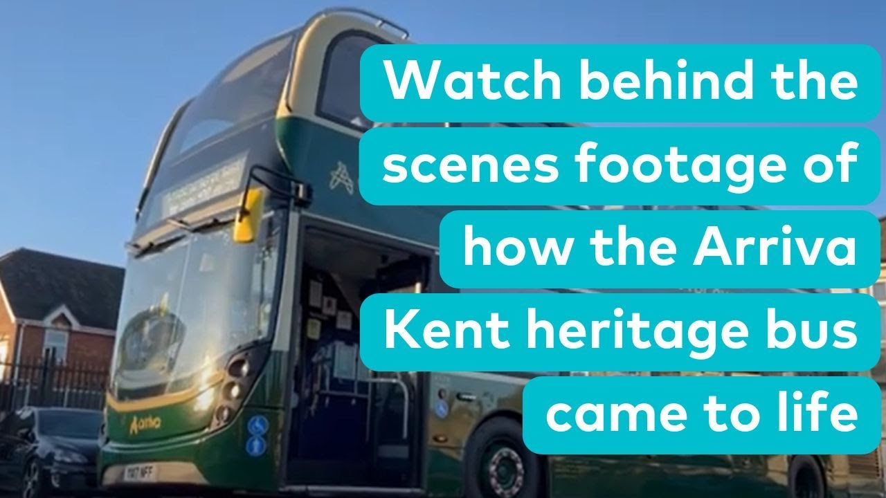 Watch behind the scenes footage of how the Arriva Kent heritage bus came to life