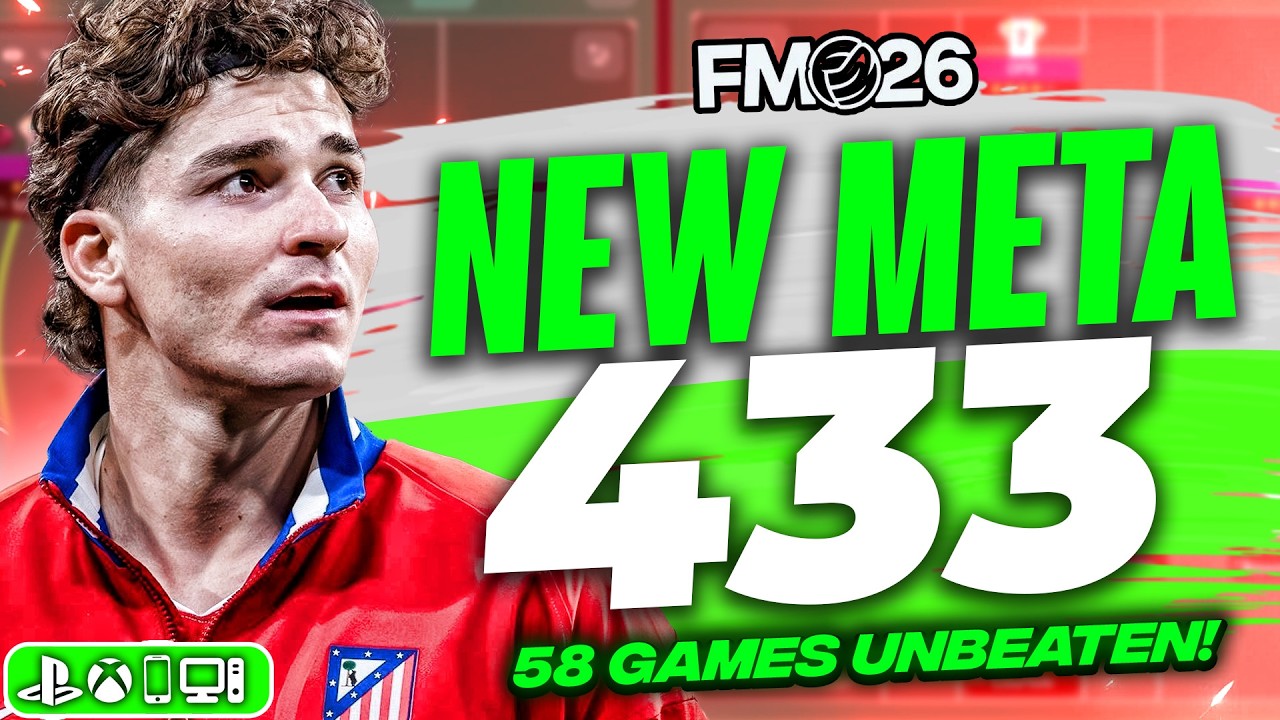 This NEW META 433 is BROKEN! 58 Games Unbeaten | Best FM26 Tactics