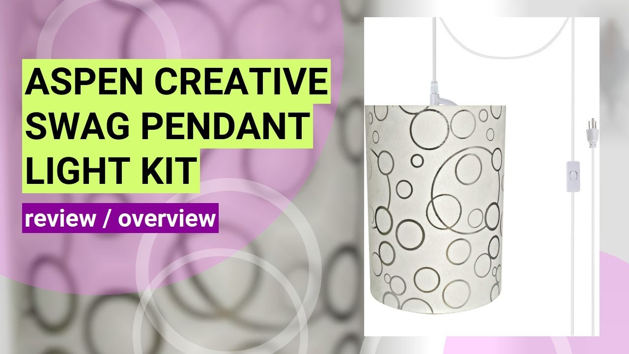 Review of the Aspen Creative Swag Pendant Light Conversion Kit: Easy Lighting Upgrade!