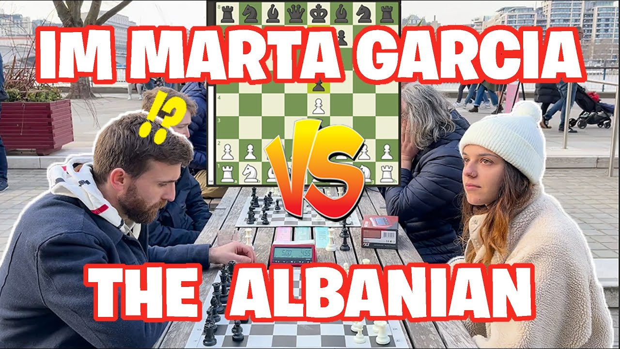 IM Marta Garcia Martin (2325 FIDE) VS Street chess Hustler 