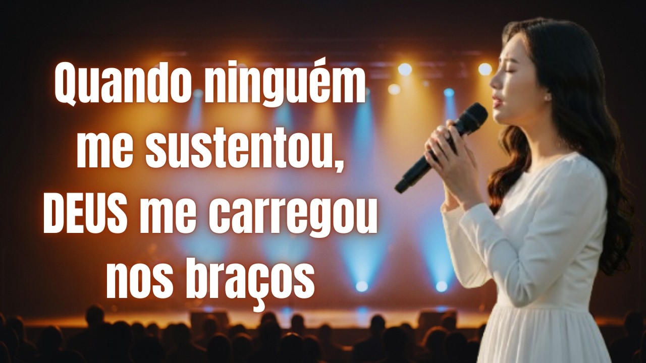 Quando ninguém me sustentou, DEUS me carregou nos braços 🙏🎶