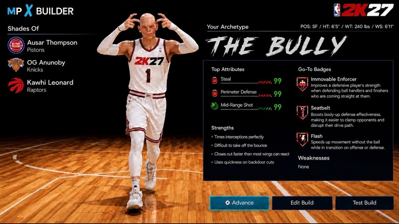 ЛУЧШИЙ БИЛД ЗАЩИТНИКА В NBA 2K27 (БЕЗ СЛАБЫХ СТОРОН)