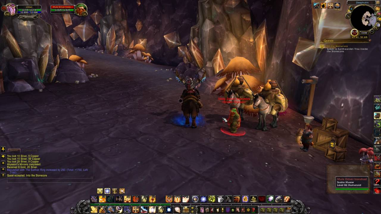Into The Stonecore Quest ID 28866 Playthrough Deepholm