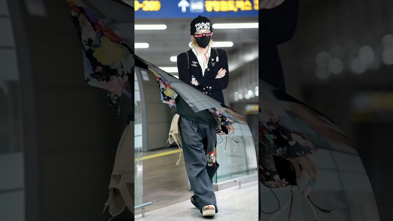 G-Dragon in airport fashion