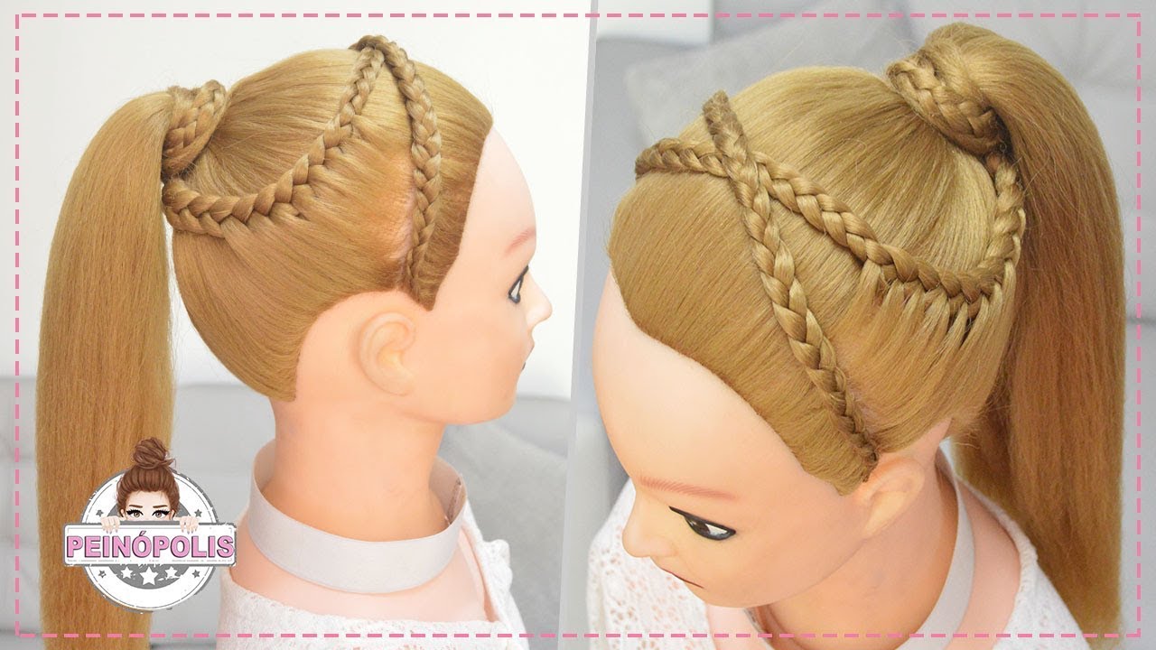 PEINADOS de COLETAS para NIÑAS con CABELLO LARGO - TRENZAS FACILES