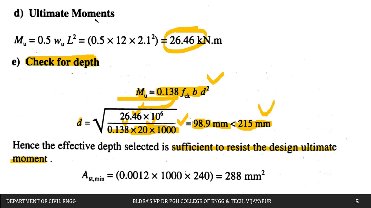 Design of Cantilever Slabs II Lecture-31 II Module-4 II DRCSE