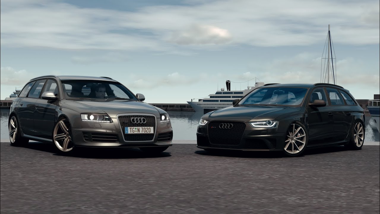 Audi RS6 C6 V10 | POV Drive & Review in Monaco w/ Audi RS4 B8 | Assetto Corsa