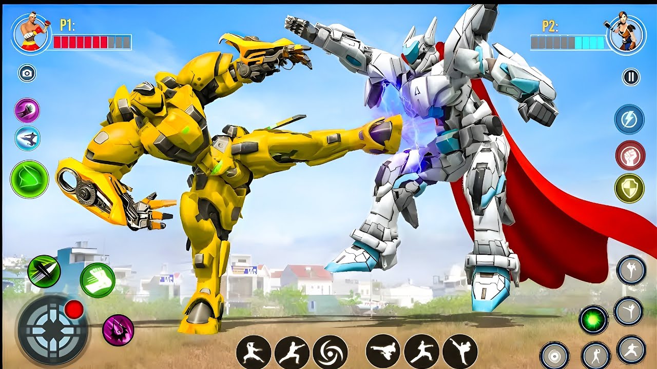 Flying Robot Transformation Car Truck Jet Octopus Game 3D