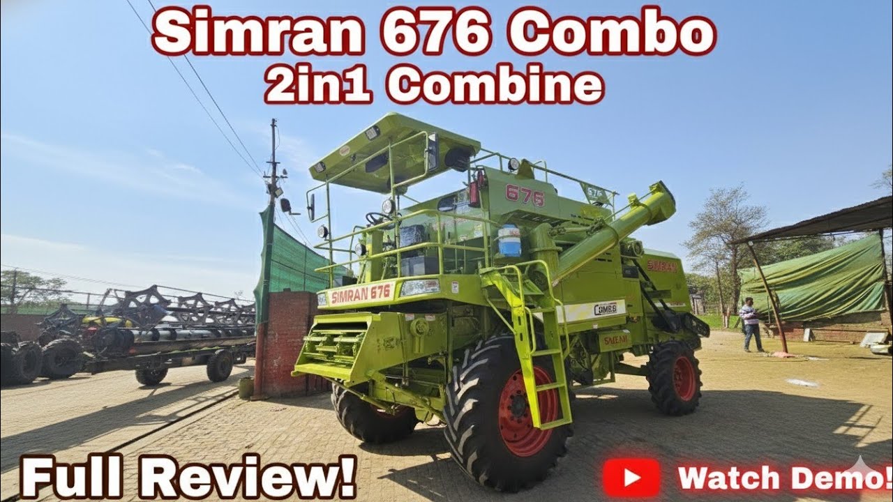 Simran 676 Combo || Simran Combine Nabha || Full Review With Price 2026 #farming #combine 