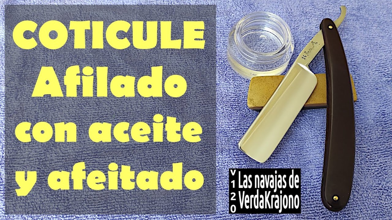 120 - Coticule, afilado con aceite y afeitado