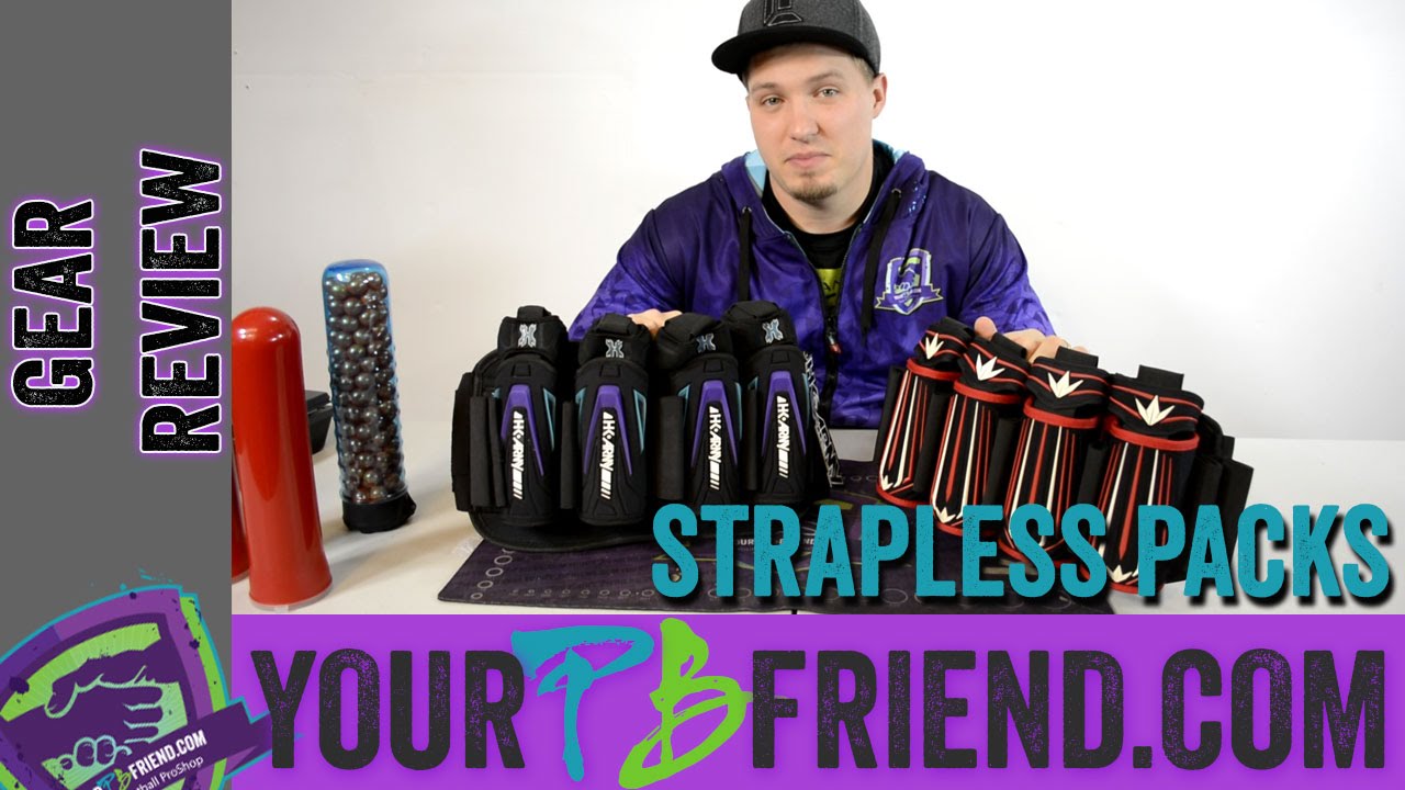 Best Strapless Paintball Pack? HK Army Zero G vs Bunker Kings Supreme pack