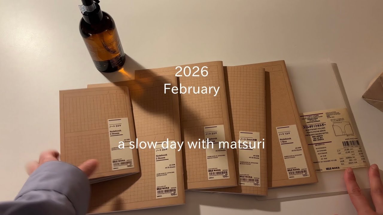 [ vlog ]無印良品の購入品 | ノート整理する1日🌱