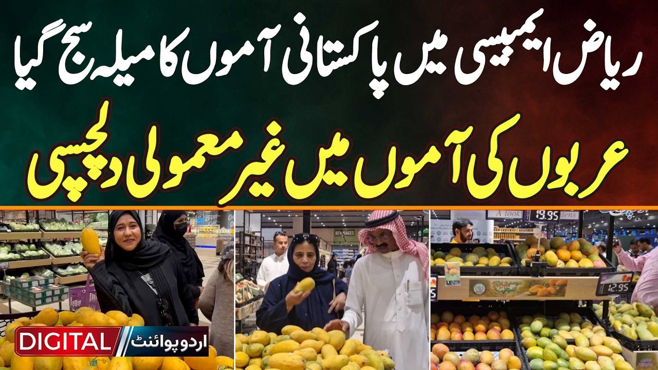 Pakistani Mangoes Win Arab Hearts! Riyadh Embassy's Mango Festival Draws Massive Saudi Crowd