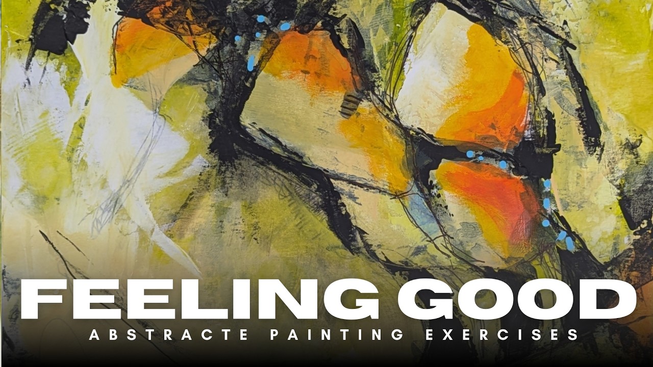 Simple Abstract Painting Exercises That BOOSTED My Mood!